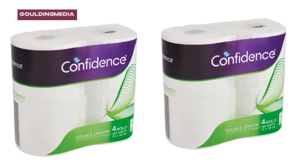 Aldi toilet rolls with eco-friendly paper packaging.
