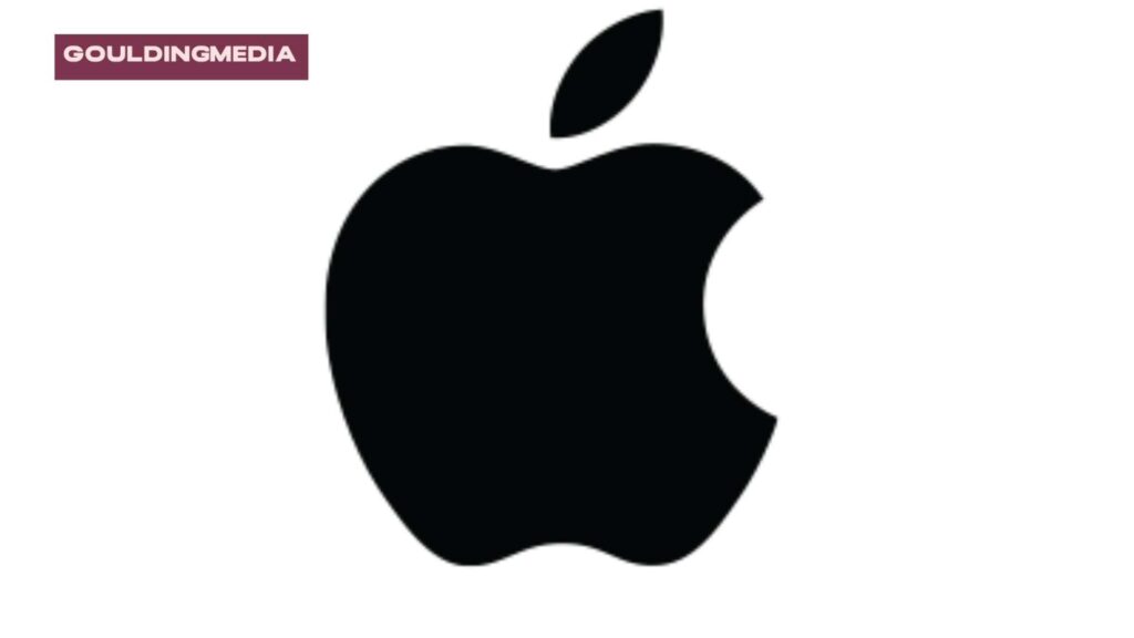 Black Apple logo on a white background