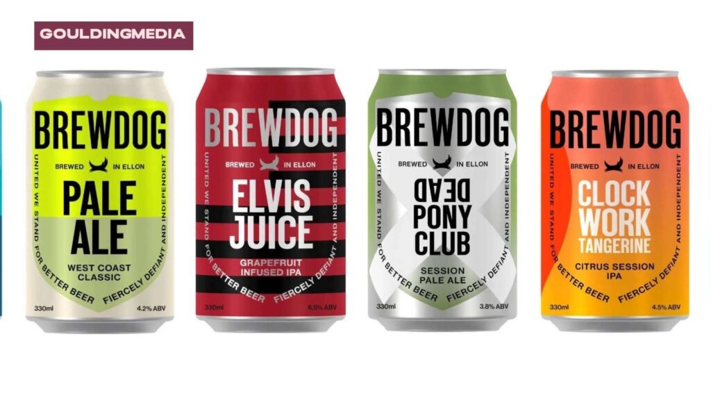 BrewDog craft beer cans in various flavours