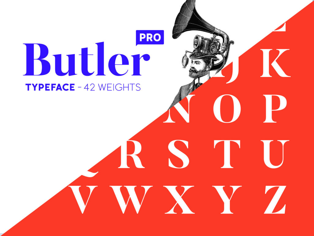 Butler Typeface – 42 Weights