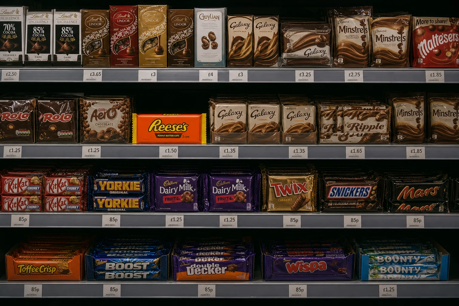 Standout is decided by contrast with the packs beside you, not by how your design looks alone.