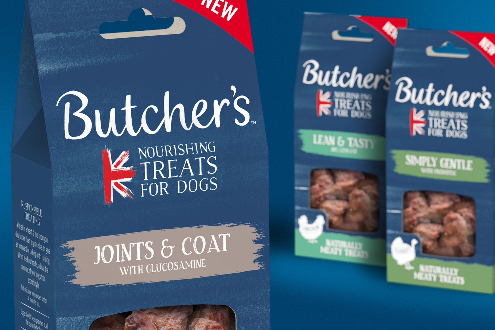 Butcher's Nourishing Treats for Dogs Packaging Design