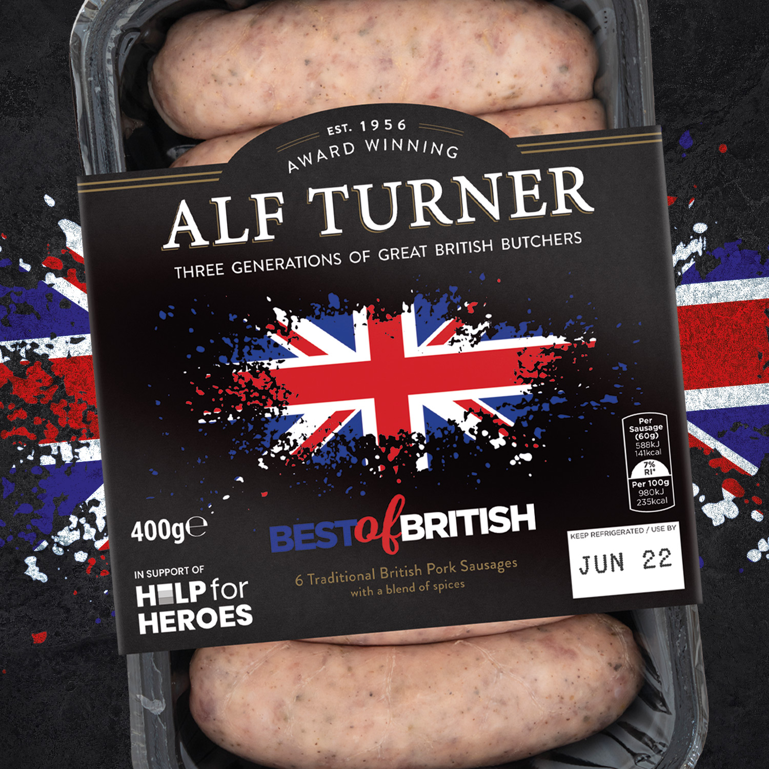 Alf Turner Brand & Packaging Design - Best of British Sausages