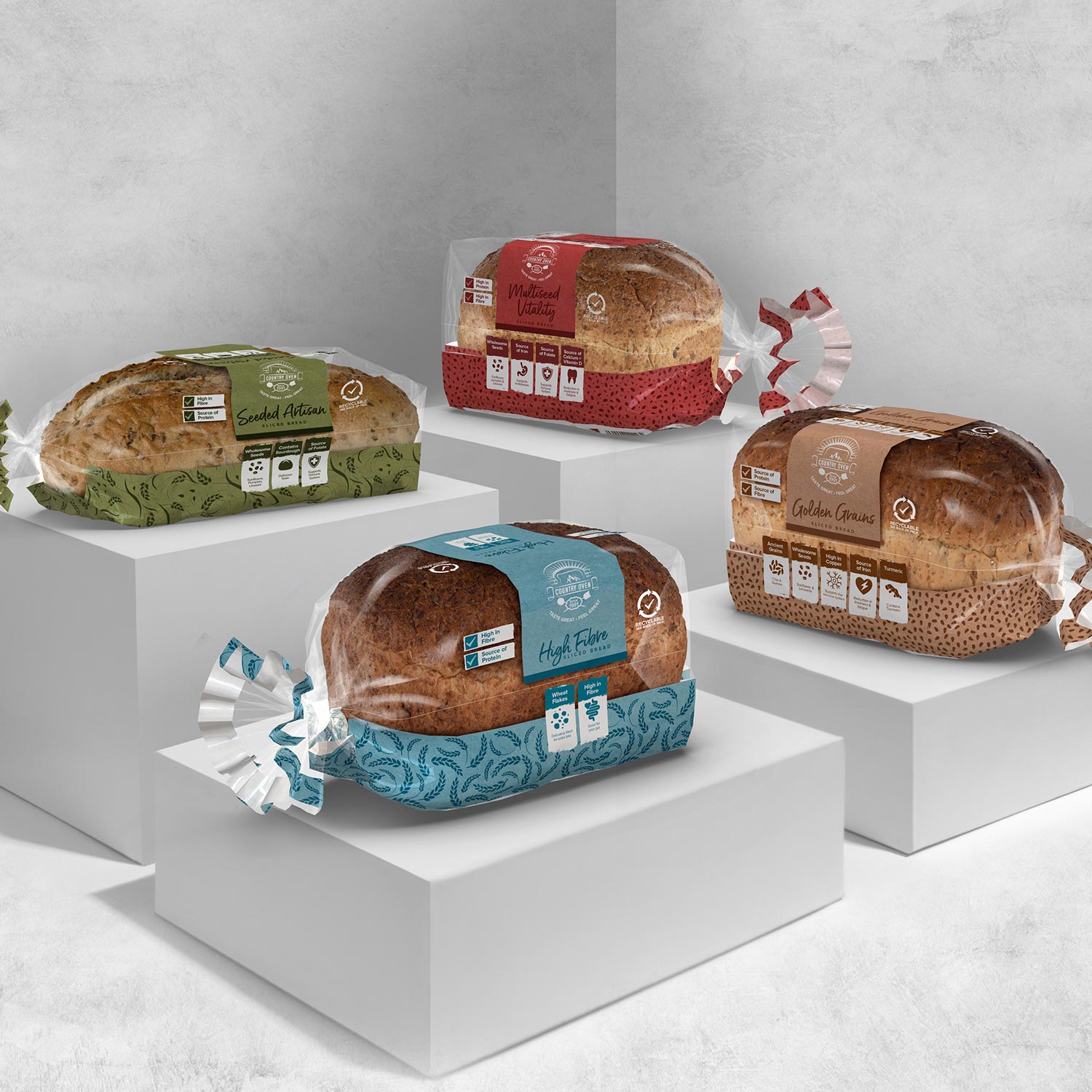 New Country Oven Bread range of 4 products