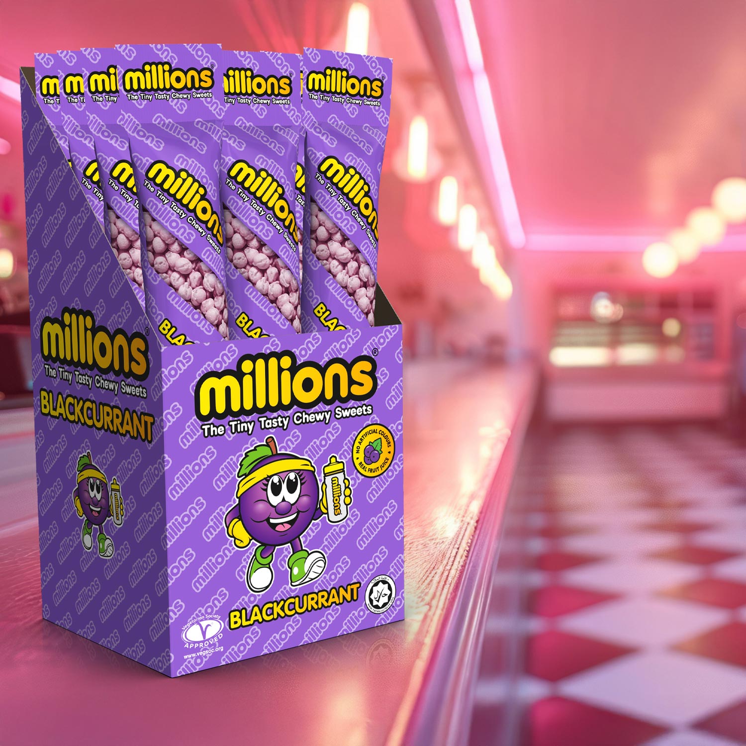 Blackcurrant Millions Packaging Design