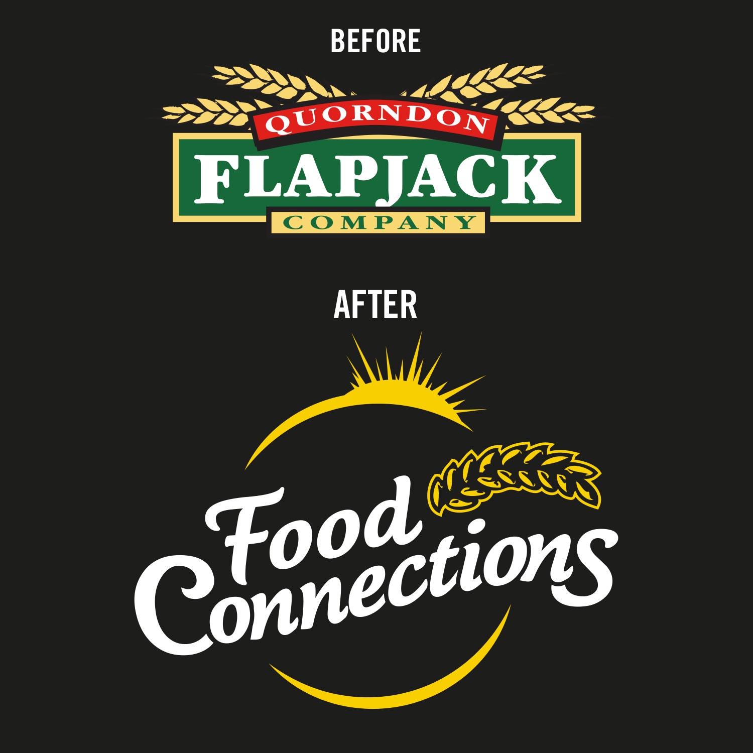 Food Connections Packaging Design Before & After Brand Identity Update