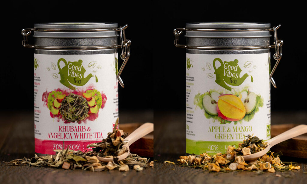 Good Vibes Tea Sustainable Packaging Design