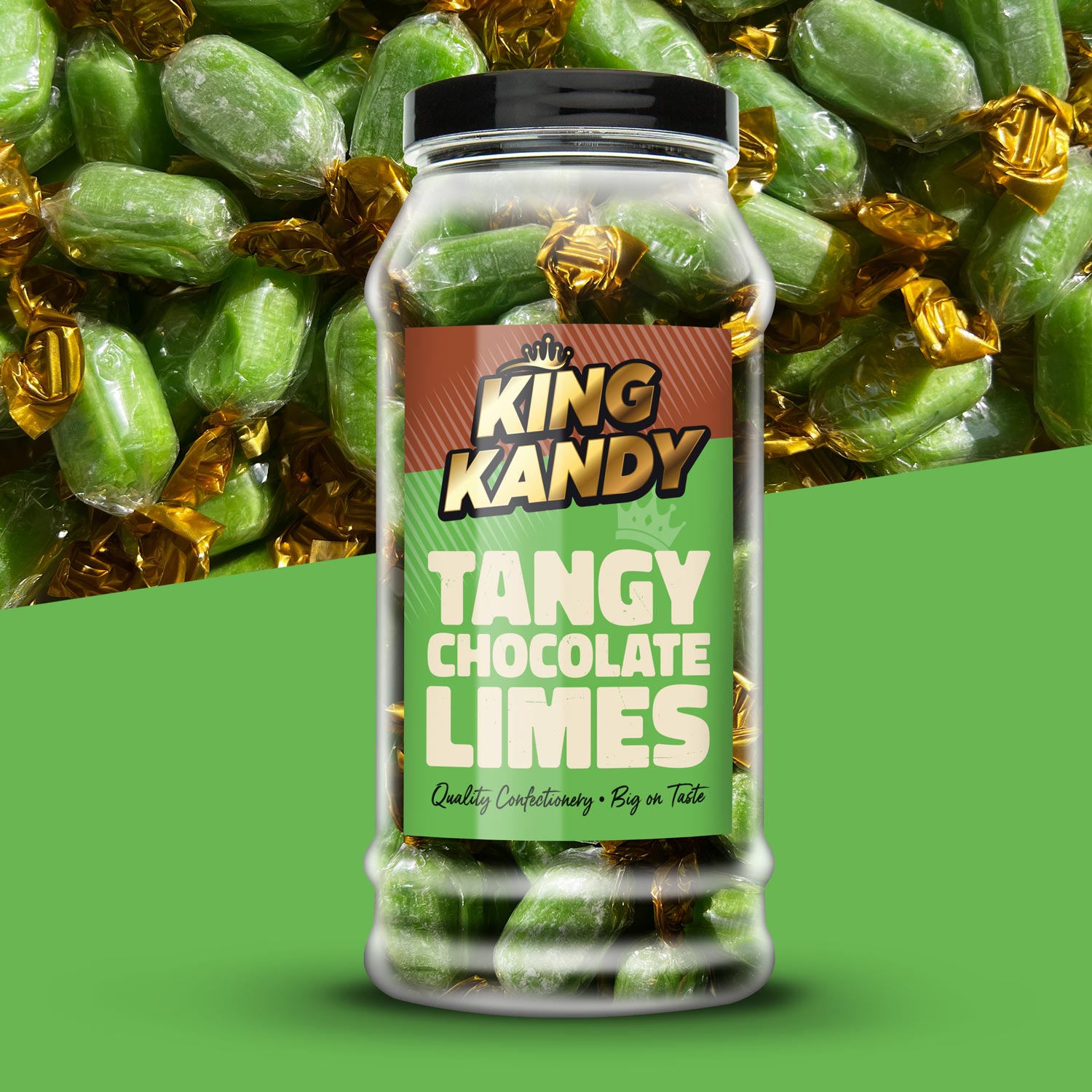 King Kandy Chocolate Limes Packaging Design for Premium Jars