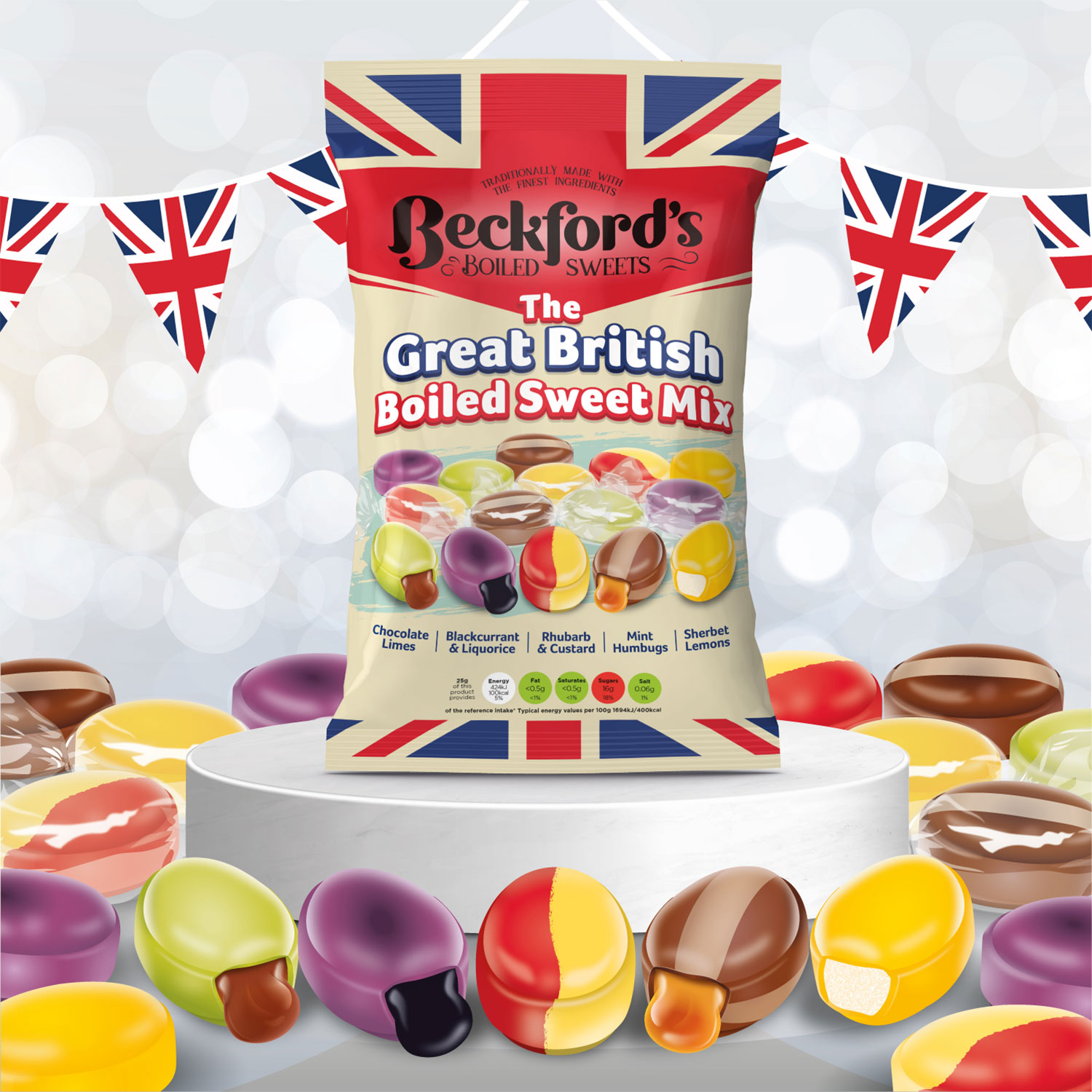 Modern British packaging trends for Confectionery brand manufacturing boiled sweets