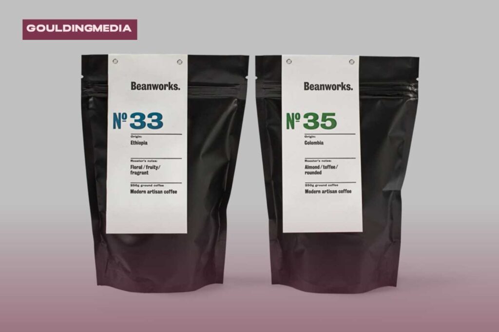 Beanworks – Modern Artisan Coffee (Minimalist Packaging Design)
